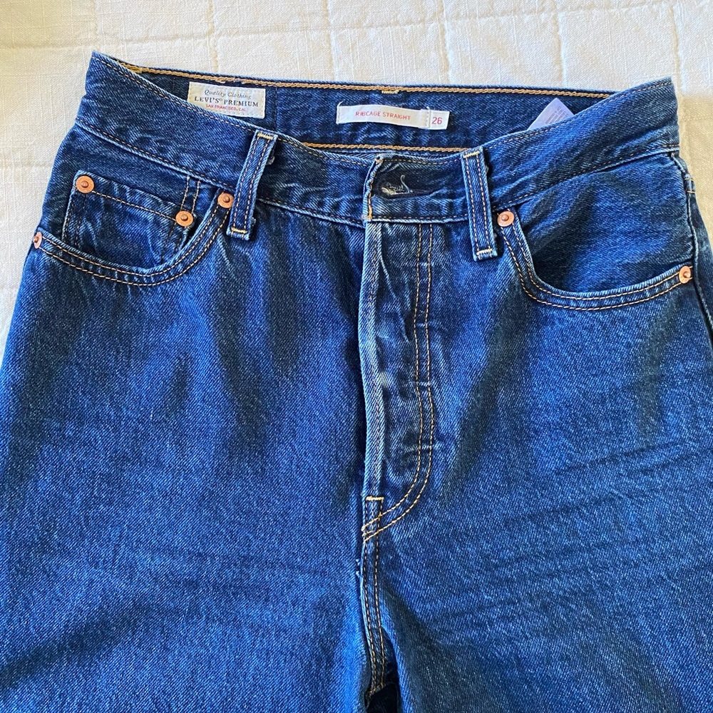 Levi’s Ribcage Straight Ankle - 26 Noe Dark Mineral